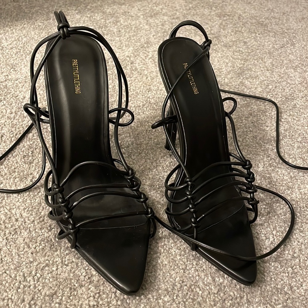 PrettyLittleThing black heels